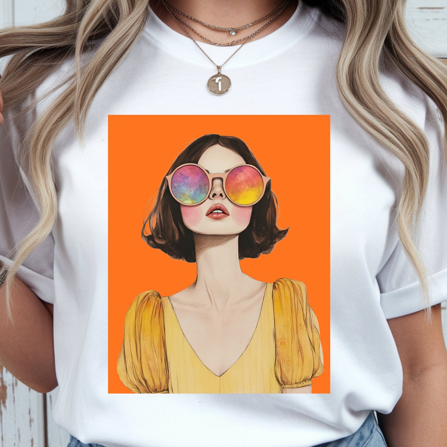 Trendy Collection Orange 2 Graphic T-Shirt